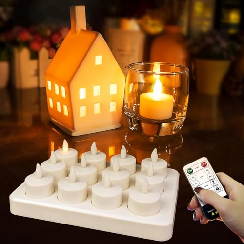 Bougies chauffe-plat LED pour une ambiance de Noël chaleureuse et un dîner romantique réussi