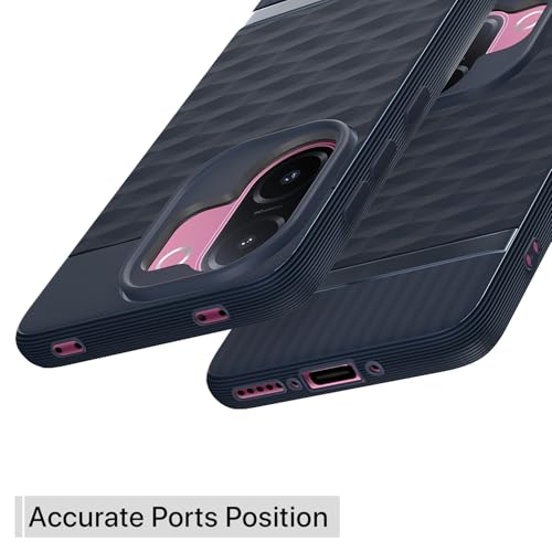 Image of Pikkme Back Cover for Vivo V60e 5G Camera Protection 3D Hexa Cube Design Silicone Protective Bumper Case (Blue)