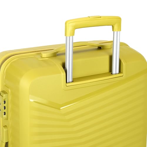 Image of Kamiliant by American Tourister Rock-Lite Medium 68 Cm Check-in Hard Sided Trolley Bag for Men & Women, Suitcase 66L for Travel with 3 Digit Combination Lock - Cress Green