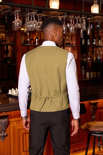 COOFANDY Men's Sequins Vest Slim Fit Christmas Party Vest Shiny Dress Waistcoat for Wedding, 80s 90s Prom,Events2