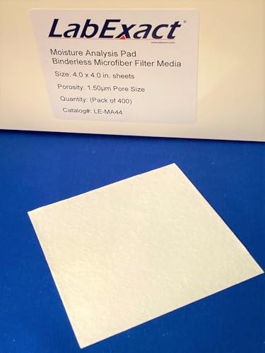 Moisture Analysis Pads, 4x4inch Glass Microfiber, LabExact
