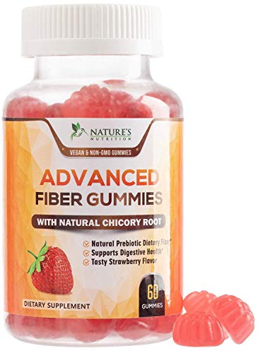 Fiber Gummies for Adults Extra Strength Inulin Gummy 300mg - Natural Dietary Fiber