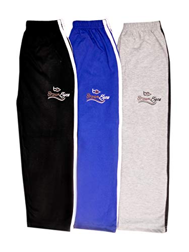 Image of Brown Eyes Kids Lower Pure Cotton /Pajama /Track Pants /Night wear /Unisex Boys & Girls(3-4 Year to 10-11 Year) Black /Grey /Royal /