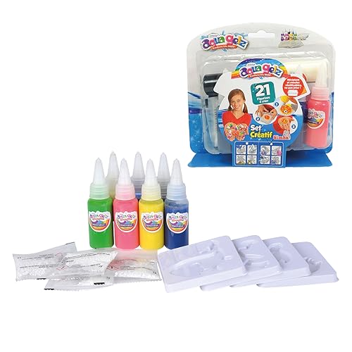 Simba Aqua Gelz – Set creativo – Kit creativo infantil – Actividades manuales en 3D – Tubos de gel – Versión francesa – 106322562002