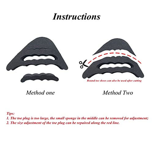 Women High Heel Toe Plug Insert Shoe Big Shoes Toe Front Filler Cushion Pain Relief Protector Adjustment Shoe Accessories - Thumbnail 4