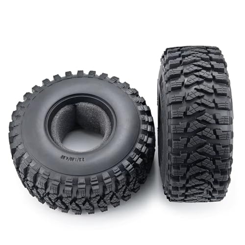 RC パーツ For Axial For Wraith For SCX10 For TRX4 D90 For 4WD TF2 1/10 RC クローラーカー 2. インチ ゴムタイヤホイールタイヤ フォームインサート付き(2pcs)