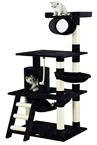 Go Pet Club 62-Inch Cat Tree, Black Florida