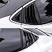 XYHGM for Toyota Camry The 9Th Gen 2025 2026 Window Louvers Front Side Racing Style Sport ABS Window Louvers Air Vent Scoop Shades Cover Blinds Trim Exterior Accessories 4PCS(Bright Pitch Black)