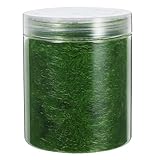 Outanaya ミニチュア人工芝 クラフト用建築資材 ナイロン製 簡単DIY設置 造園用芝パウダー 緑色 サンドテーブル用品 商業ディスプレイや家庭装飾に最適 鉄道模型レイアウト対応