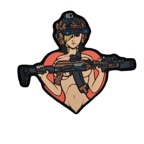 Sexy Girl PVC Patch - Funny Meme Patches, Military Tactical Morale Patch with Hook and Loop Fastener, Patches for Backpacks, Military Uniforms, Jeans, Jackets, Vests, Hats & More