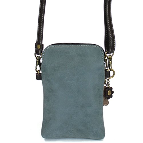 Image of CHALA Dog Collection Cell Phone Crossbody Purse-Women PU Leather /Canvas Multicolor Handbag with Adjustable Strap