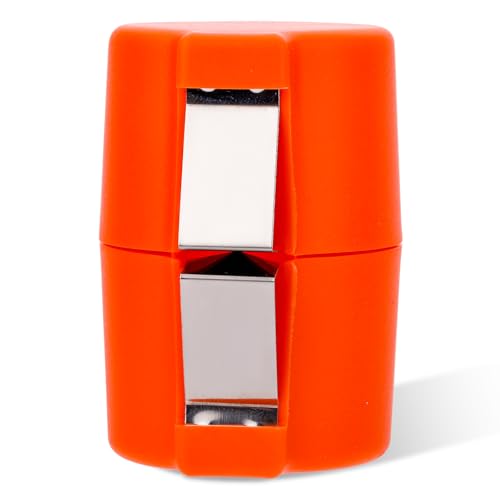 Egg Cracking Tool for Raw Eggs, Efficient Egg Shell Opener Handheld Egg Peeler Tool Egg Cracker Separator Multifunctional Egg Breaker for Cooking Camping Kitchen Gadgets(Orange)