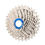 EGUIAS Compatible con Bicicleta de Carretera ZTTO, Cassette ULT de 11 velocidades, buje Libre HG, 11-28T, 11-36T, 11-34T, Ultralight K7, 11 V, 11 s, 32T, CNC.(Silver 11s 11-34 ULT)