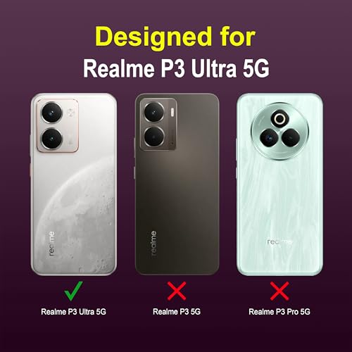 Image of amazon basics Back Case Cover for Realme P3 Ultra 5G | Compatible for Realme P3 Ultra 5G Back Cover | Liquid Silicon Magic Case with Camera Protection | Lavender