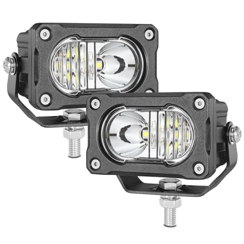 Roador 3 Inch LED Pod Lights 40W 4,000LM Spot Flood Combo Beam LED Off Road Driving Lights Waterproof 12V/24V Ditch Fog Head Light for Trucks Pickup UTV ATV Boat Dirt Bike