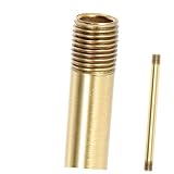 Uonlytech Gerader Lampenstiel Aus Kupfer Gewinde Für Pendelleuchten Kronleuchter Oder Inselleuchten Kompatibel Mit Lampenreparaturset Und Diy-lampenbau