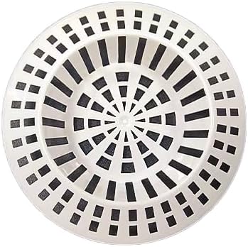 Plastic Sink Drain Filter - Washable Kitchen Strainer for Food Scraps & Debris Prevention (White)