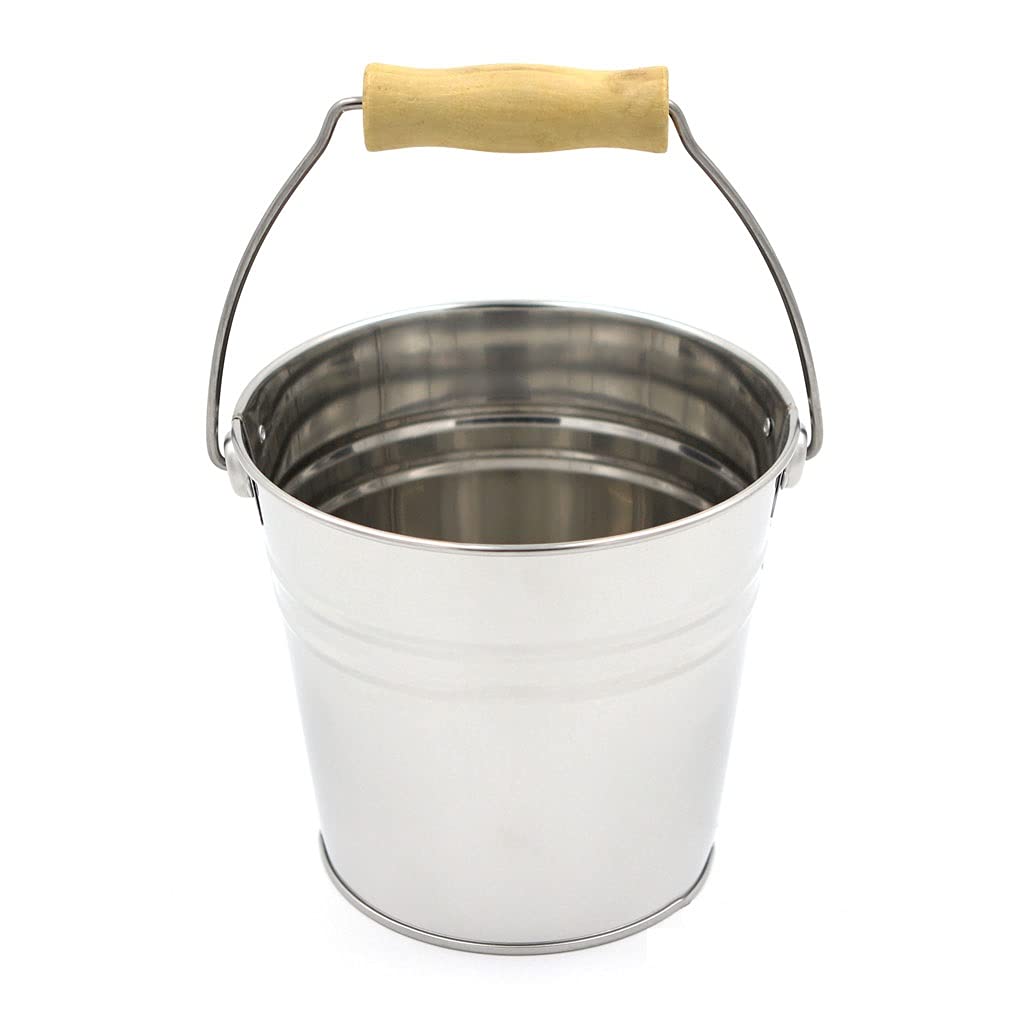 Secchiello per il ghiaccio in acciaio inossidabile per feste, bevande domestiche, secchiello per il ghiaccio, secchiello per la cucina, ristorante, bar, secchiello per il ghiaccio, giardino, spiaggia,