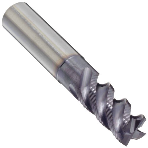 YG-1 EH970 Carbide Square Nose End Mill, Long Reach, TIALN Multilayer Finish, Roughing Cut, 45 Deg Helix, 4 Flutes, 2.5" Overall Length, 0.25" Cutting Diameter, 0.25" Shank Diameter #1