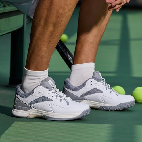 Image of FitVille Men's Wide Pickleball Shoes All Court Tennis Shoes with Arch Support for Plantar Fasciitis