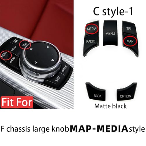 Boutons multimédia iDrive coque BMW F30 F10 usés solution rénovation mat - 3