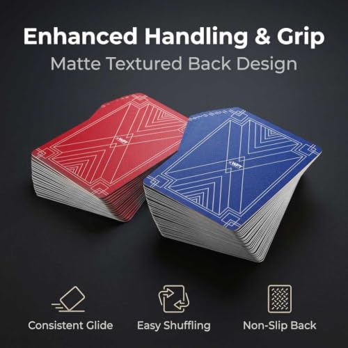 Image of PATPAT 2Deck Waterproof Playing Cards Plastic Premium Poker Set Card Games