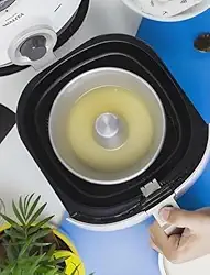 Forma de Alumínio para Bolo e Pudim 17cm Redonda com Furo (Ideal para Airfryer e Forno)