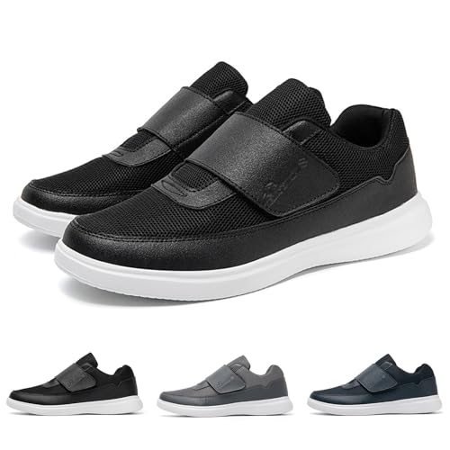 Zapatos ortopédicos para hombre con edemas y pies hinchados con suela ajustable 2
