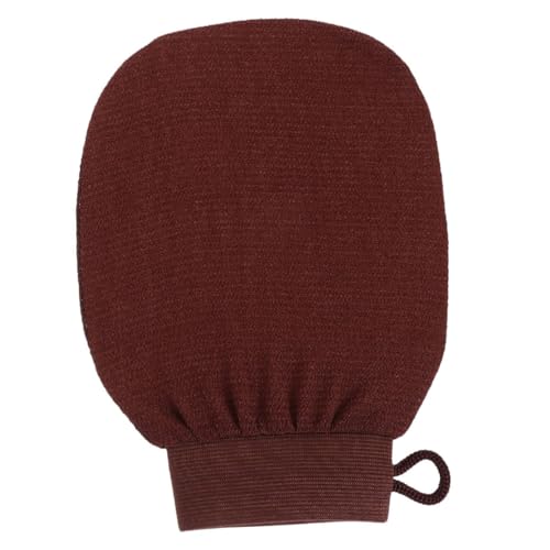Didiseaon Guantes de baño exfoliantes guante exfoliante Guante para exfoliar guante de limpieza depuración Baños depurador corporal exfoliante removedor de piel muerta Seda artificial Coffee
