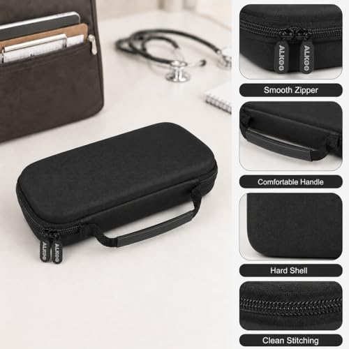 Image of ALKOO Stethoscope Case for 3M Littmann Classic III /Cardiology IV, BlackGrey | for MDF Acoustica Stethoscopes, for Nurses, Doctors, Nursing School Essentials, Students, Clinic, EMS, Travel, Hard Bag Only