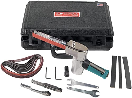 Dynabrade (40321) Dynafile II Abrasive Belt Tool Versatility Kit | 0.5 hp 20,000 RPM Pneumatic Motor, 7 Degree Offset | For 1/4"-3/4" (6-19 mm) Wide x 18" (457 mm) Long Belts