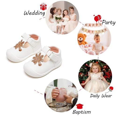 Image of PHIRAMIN Toddler Girl Mary Jane Dress Shoes-Little Girl School Uniform Shoes for Wedding Party