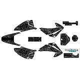 Graphics kit for Honda CRF150F (2003-2007) Shatter Series Smoke 16 Mil-Dirt pit bike motorcycle stickers,dirtbike racing decal automotive motocross accessories no plastics