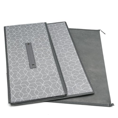 Kit 2 Caixas Organizadoras de Roupas Premium Calçados Cobertas TNT Estampado Ecológico Anti-Poeira U