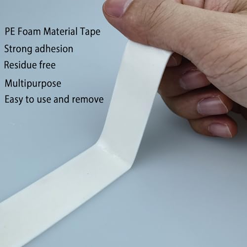 3M Double Sided Tape 1in x 16.5ft, Mounting Tape Heavy Duty, Removeable PE Foam Tape Strips, Strong Adhesive Tape Waterproof Free Damage for Paint Wall Picture Hanging Poster by Hasaky - Image 3
