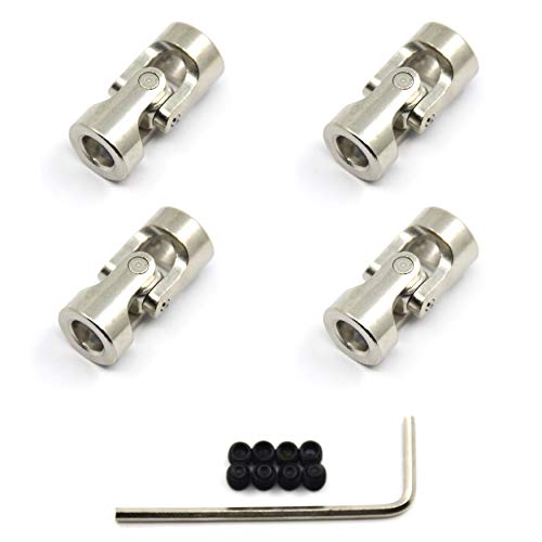Befenybay - Befenybay 4 Pcs 6mm to 6mm Universal Joint Shaft Coupling with Screws for Motor