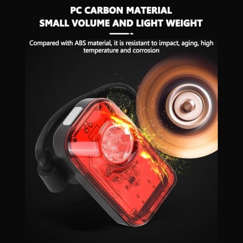 Luz trasera para bicicleta portátil contra accidentes de tráfico 3