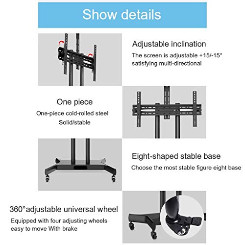 Soporte Universal para TV con Ruedas para Pantallas de 32-65" miniatura 3