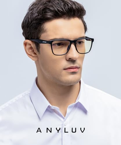 Image of ANYLUV Blue Light Glasses for Women & Men, Stylish Blue Light Blocking Glasses, Eyes Protection & Anti Eyestrain Eyewear