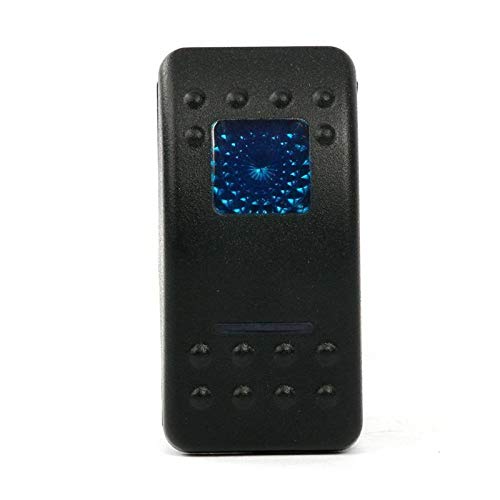 Amarine Made 12V 20A Rocker Switch Waterproof On-Off-On 2 Position Switch Boat Marine Dpdt 7 Pin With 2 Led Lights (Blue) #TOP2