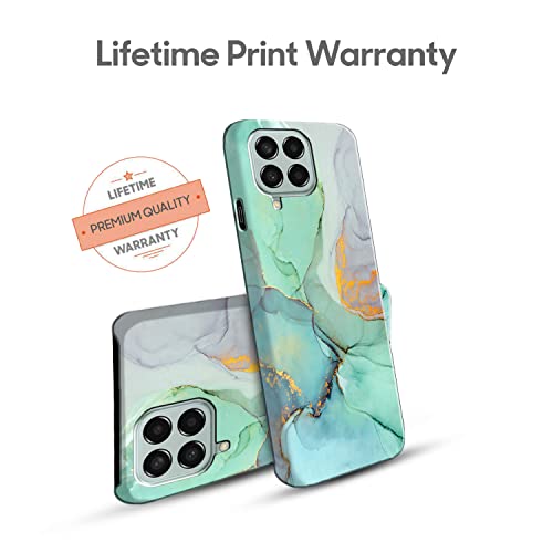 Image of COLORflow Back Cover Compatible with Samsung Galaxy M12 / A12 / F12 | Beautiful Green Marble | Designer Printed Hard CASE Bumper Back Cover Compatible with Samsung M12 / A12 / F12