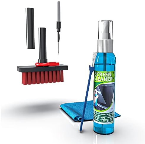 SWAPKART 8 in 1 Soft Brush Multifunction Cleaning Tools Kit for Keyboard, Earphone Laptop Camera & Lens, LED LCD Screen Display Cleaner Keycap Puller Microfiber Cloth PC TV Mobiles Electronics