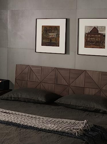 Image of Solid Sheesham Wood King Size Cot Bed Without Storage for Bedroom - Wooden King Size Cot for Bedroom - Solid Wooden Double Bed Palang for Home (Brown)