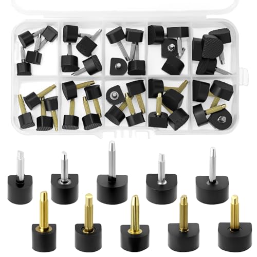 QWORK® 20 Paare Ersatz High-Heel-Tipps, U-Form, 8, 9, 10, 11, 12 mm