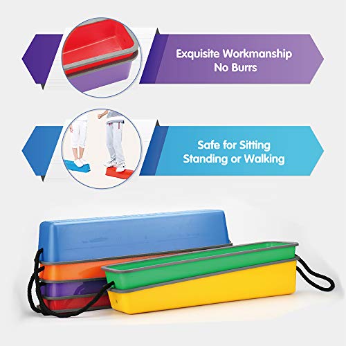 Omnisafe Upgraded Balance Beams Stepping Stones For Kids, 6 Pc. Set, Indoor & Outdoor Toy Build Coordination And Gross Motor Skills, Non-Slip Textured Surface And All-Inclusive Rubber Edges #TOP4