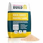 The Glowhouse Kiln Dried Sand Brushing in Joint Gap Filling Paving Block Slabs Patio and Drives Fine Dry Aggregate Silica Sand Bag 20kg - Made in the UK