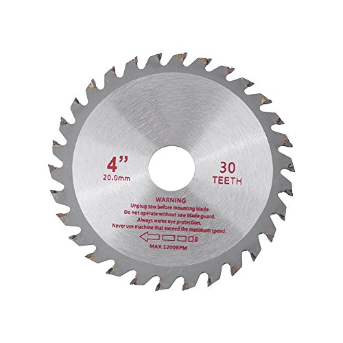 4inches 30T Teeth Cemented Carbide Circular Saw Blade Cutting Disc Wood Cutting Tool Bore Diameter 20mm