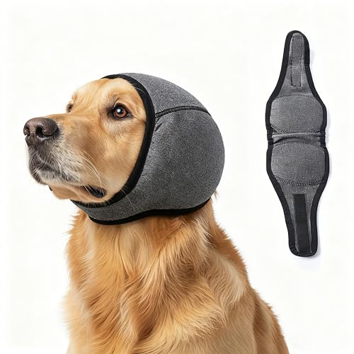 Dog Ear Muffs No Flap Ear Wraps for Hematoma Fits 18-22 Inch Dog Heads