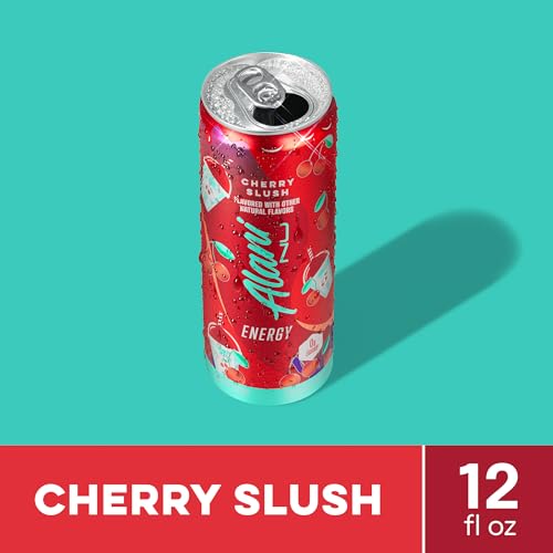 Image of Alani Nu CHERRY SLUSH Ice Sugar Free, Low Calorie Energy Drinks | 200mg Caffeine | Antioxidants | Biotin, B Vitamins | Zero Sugar | 15 Calories or Less | 12 Oz Cans | 12 Count