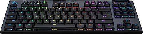 G915 TKL Tenkeyless LIGHTSPEED RGB Tastiera meccanica da gioco per PC portatile Switch a basso profilo, LIGHTSYNC RGB Wireless, funzione Bluetooth, nero - Tastiera gaming - Immagine 2